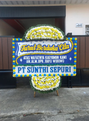 Papan Bunga Duka di Ngombol